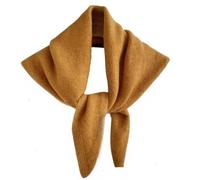 Bufanda Triangular de Punto para Mujer - Chal de Mezcla de Lana de Color Puro Y2K Calentador de Cuello Cálido Pañuelo para la Cabeza Cubridor de Cuello Bufanda Acogedora Estética de Alta Gama para