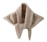 Bufanda triangular de punto para mujer - Y2K mezcla de lana de color puro, chal cálido calentador de cuello, pañuelo para la cabeza, cubridor de cuello, bufanda estética de alta gama acogedora para