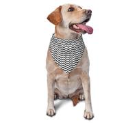 Bufanda Triangular Gris Y Blanco Baberos Bufandas | Decoración Baberos Perros Triangulares Para Suministros de Fiesta grandes y pequeños