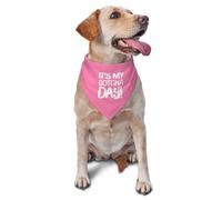 Bufanda Triangular ¡Hoy Es Mi Día De Adopción! Baberos Bufandas Gatos Triangulares Accesorios para Mascotas Bandana Perro Triangular para Grandes Y Pequeños Uso Diario 30X70Cm