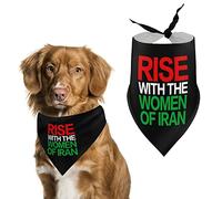 Bufanda Triangular Levántate con Las Mujeres De Irani Women Life Freedom - Mahsa Amini Iraní Decoración Baberos Bufandas Mascotas Triangulares para Uso Diario Accesorios