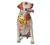 Bufanda triangular para mascotas con estampado de abejas y colmenas, para perros y gatos, bandana ajustable para mascotas y sesiones de fotos
