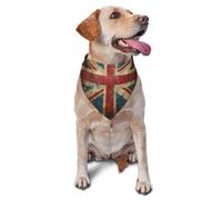 Bufanda triangular para mascotas con estampado de bandera contaminada para perros y gatos, bandana ajustable para mascotas y sesiones de fotos