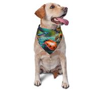 Bufanda triangular para mascotas con estampado de mariposas coloridas para perros y gatos, bandana ajustable para mascotas y sesiones de fotos