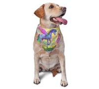 Bufanda triangular para mascotas con estampado de unicornios mágicos y hadas, para perros y gatos, bandana ajustable para mascotas y sesiones de fotos
