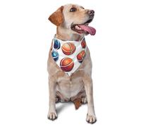 Bufanda triangular para mascotas, para perros y gatos, diseño de baloncesto, voleibol, béisbol, bandana ajustable para mascotas y sesiones de fotos