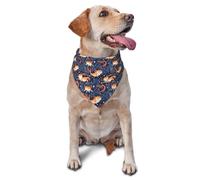 Bufanda Triangular Planta Naranjas Impresión De Ajolote Decoración Triangulares Accesorios para Mascotas Baberos para Uso Diario Cachorros Y Gatos