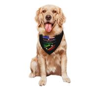 Bufanda Triangular Raíces En Saint Christopher Y Nieves Y Cultivado En Estados Unidos Perros Bandana Perro Triangular Decoración Triangulares para Cachorros Y Gatos Grandes Y Pequeños 30X70Cm