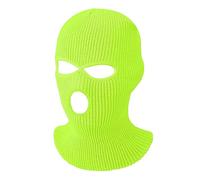 Bufanda tubular de punto de 3 agujeros para cubrir completamente el rostro, ideal para esquí, pasamontañas de invierno y gorro de punto cáli