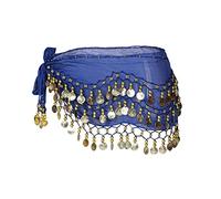 Bufanda y Cinturón para Danza del Vientre, Pañuelo de Baile con Monedas, Cadera Falda para Espectáculo y Representaciones, 1 Pieza