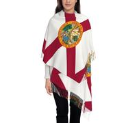 Bufandas Bandera De Florida Impresa Bufanda Grande Mujer Bufanda De Invierno Cachemira Envolturas De Pashmina Para Primavera Otoño Invierno Fiesta Vestidos De Noche