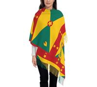 Bufandas Bandera De Granada Impresa Bufanda De Invierno Cachemira Chal Cálido Con Flecos Bufanda Grande Para Primavera Otoño Invierno Unisex Vestidos De Noche