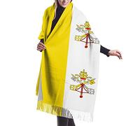 Bufandas Bandera De La Ciudad Del Vaticano Bufanda Grande Mujer Chal Cálido Suave Envolturas De Pashmina Para Fiesta Primavera Otoño Invierno Unisex