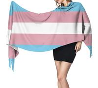 Bufandas Bandera Del Orgullo Transgénero Bufanda De Invierno Suave Cachemira Chal Mujer Bufanda Grande Para Cálido Primavera Otoño Invierno Fiesta