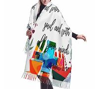 Bufandas Citas De Versículos De Las Sagradas Escrituras 13 Bufanda Grande Con Flecos Cachemira Chal Mujer Envolturas De Pashmina Para Primavera Otoño Invierno Fiesta Cálido