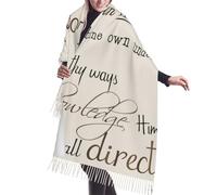 Bufandas Confía En El Señor Con Todo Tu Corazón. Tema Inspirador. Versículo De Las Sagradas Escrituras. Suave Cachemira Chal Mujer Bufanda De Invierno Para Primavera Otoño Invierno Fiesta Unisex