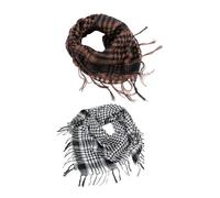 Bufandas De Moda Para Hombres Y Mujeres - Bufandas Del Desierto Multifuncionales a Prueba De Viento Y Arena (Marrón, Blanco Café)