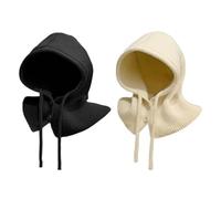 Bufandas De Punto De 2 Piezas, Bufandas Con Capucha Para Mujer, Gorros Cálidos De Invierno, Bufandas Con Capucha Creativas, Gorros Cálidos Para Exteriores