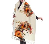 Bufandas Flores De Naranjo Chal Cálido Suave Bufanda De Invierno Cachemira Bufanda Grande Para Vestidos De Noche Cálido Primavera Otoño Invierno
