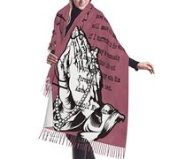 Bufandas La Oración De La Serenidad, Versículos De Las Sagradas Escrituras, Citas Cristianas Con Flecos Cachemira Chal Suave Bufanda De Invierno Para Fiesta Primavera Otoño Invierno Unisex