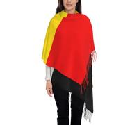 Bufandas Mujer Invierno Grande A Bandera Belga, Cachemira Chal Cálido Moda Largas Bufandas Mujer Invierno De Punto Con Flecos Para Mujeres Hombres