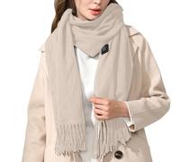 Bufandas Mujer Invierno Grande, Bufanda Calefactora Inteligente con Calentador Eléctrico USB para Abrigo de Cuello
