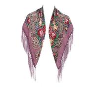 Bufandas Mujer,Mujeres Lady Folk Custom Print Tassel Square Bufanda Wrap Shawl Travel Scarve