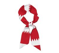 Bufandas Multiusos Para Mujer De Satén,Patrón De Bandera De Bahrein,Bufanda De Azafata De Colores Clásicos,Bufanda Para Cabeza Y Cuello,Regalo Para Mujeres Y Niñas