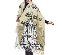 Bufandas No Temas, Porque Yo Estoy Contigo. Isaías 4110 Chal Cálido Mujer Cachemira Chal Con Flecos Bufanda De Invierno Para Primavera Otoño Invierno Fiesta Cálido