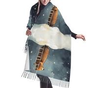 Bufandas Oso Construyendo Una Escalera Cachemira Chal Mujer Envolturas De Pashmina Suave Chal Cálido Para Fiesta Unisex Cálido