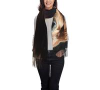 Bufandas Oso Rugiente Bufanda Grande Cálido Envolturas De Pashmina Mujer Cachemira Chal Para Vestidos De Noche Unisex Primavera Otoño Invierno