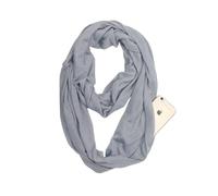 Bufandas para mujer y niña, 1 bufanda infinita con bolsillo oculto, elegante bufanda de infinito, envoltura de viaje ligera para mujeres y niñas, collar multifuncional ligero