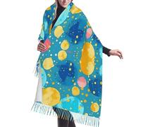 Bufandas Puntos De Colores Bufanda Grande Mujer Chal Cálido Con Flecos Envolturas De Pashmina Para Fiesta Primavera Otoño Invierno Unisex