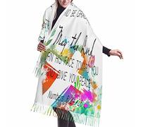 Bufandas Que El Camino Se Alce A Tu Encuentro. Bendiciones Irlandesas. Chal Cálido Mujer Bufanda De Invierno Con Flecos Cachemira Chal Para Unisex Fiesta Primavera Otoño Invierno