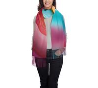 Bufandas Rollo De Papel De Colores Chal Cálido Con Flecos Cachemira Chal Mujer Bufanda De Invierno Para Fiesta Primavera Otoño Invierno Cálido