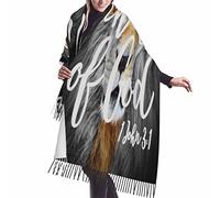 Bufandas Soy Hijo De Dios 1 Juan 3 1 Chal Cálido Mujer Cachemira Chal Con Flecos Envolturas De Pashmina Para Fiesta Unisex Vestidos De Noche