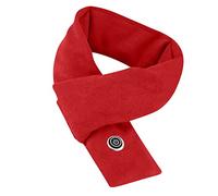Bufandas térmicas para mujeres y hombres, bufanda térmica eléctrica suave con 3 niveles de calefacción, bufanda USB de calentamiento rápido con bufanda para el cuello, bufanda de invierno para niños con almohadilla térmica para actividades al aire libre (rojo, talla única)