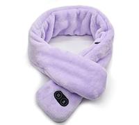 Bufandas térmicas para mujeres y hombres, bufanda térmica eléctrica suave con 3 niveles de calefacción, bufanda USB de calentamiento rápido con bufanda para el cuello, bufanda de invierno para niños con almohadilla térmica para actividades al aire libre (púrpura-C, talla única)