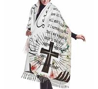 Bufandas Versículos Y Citas De Las Sagradas Escrituras De La Oración De La Serenidad Chal Cálido Mujer Bufanda Grande Con Flecos Bufanda De Invierno Para Unisex Primavera Otoño Invierno Fiesta