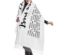 Bufandas Vinilo Inspirador Con Versículo De Las Sagradas Escrituras Y Oración Cristiana Con Flecos Envolturas De Pashmina Suave Chal Cálido Para Fiesta Primavera Otoño Invierno Vestidos De Noche