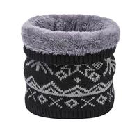 Bufandas y Chales Para Mujer, Winter Velvet Big Snowflake Double Layer Outdoor Warm Scarf
