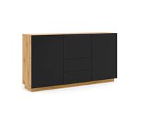 Bufé 2 puertas 4 cajones aurus madera y negro