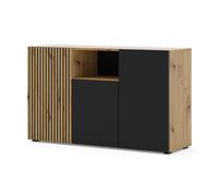 Bufé 3 puertas nera madera y negro