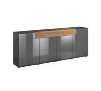 Bufé 4 puertas 1 cajón jules gris y madera