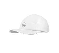 Buff®| Gorra 5 Panel Go Hombre Mujer Adulto Flexible, UPF50, Ajustable, Sostenible, Ligera, Correr, Materiales reciclados, Comoda, L/XL, Blanco