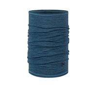 Buff®| Braga de cuello Merino Lightweight Bufanda Multifuncional 100% Lana Merino, Senderismo, Aire Libre, Sostenible, Ligera, Fina, Hombre Mujer Talla única Azul