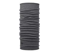 Buff Braga de cuello Merino Midweight 100% lana merino, multifuncional, ligera – Gris Talla única