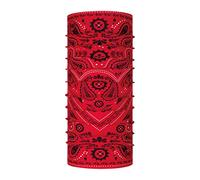 BUFF Braga de cuello, Original EcoStretch, Adulto Hombre Mujer, Rojo, Talla unica, Bufanda, Tubular, Multifuncion, Cuello y Cabeza, Correr, Caminar, Senderismo, Sostenible, Ligera