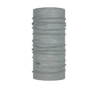 Buff Braga de cuello Merino Lightweight Hombre Mujer Adulto, Bufanda Multifuncional 100% Lana Merino, Senderismo, Aire Libre, Sostenible, Ligera, Fina, Talla Única, Gris claro