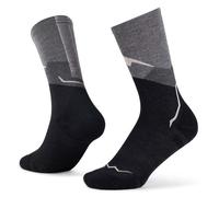 Buff| Calcetines LW Merino Wool Crew Ligeros, Senderismo, Resistencia Natural, Comodidad, Acolchado Hombre Mujer S Grigio